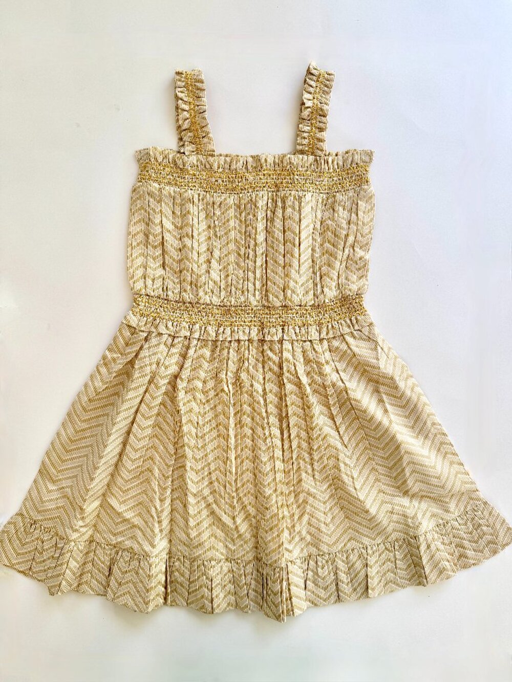 Kate Quinn Girls Smocked Dress Sz 5Y Organic Cotton Sundress